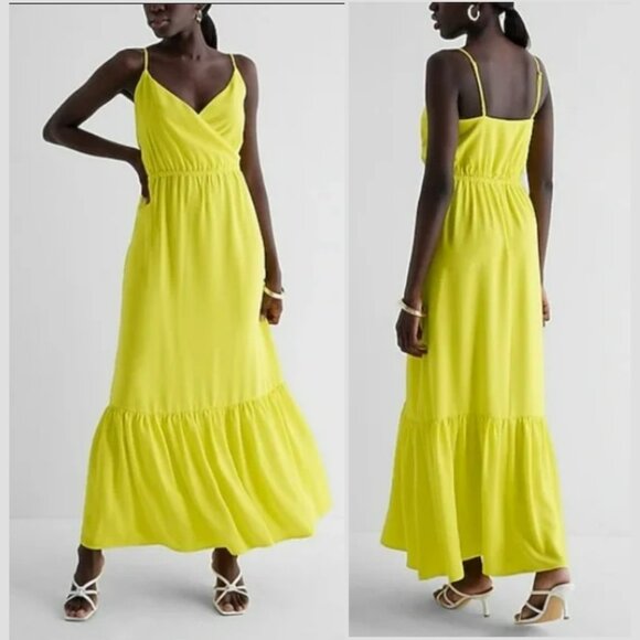 Express Maxi Yellow Dresses Sz 2X - Picture 3 of 16